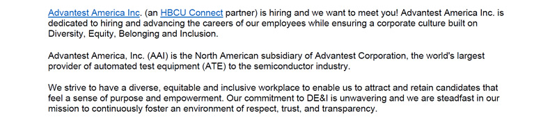 Advantest is hiring! Apply Now!