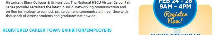The National HBCU Virtual Career Fair Series 2014