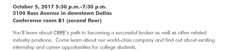 CBRE - Commercial Real Estate Opportunity