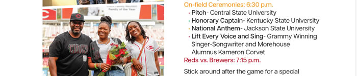HBCU Night With The Cincinnati Reds - Aug. 31