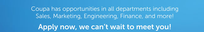 Career Opportunities with Coupa
