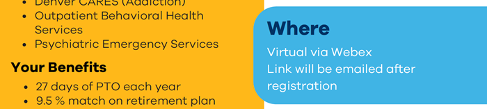 Denver Health - Behavioral Health Nursing Career Webinar - June 5