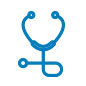 Icon of a stethoscope.