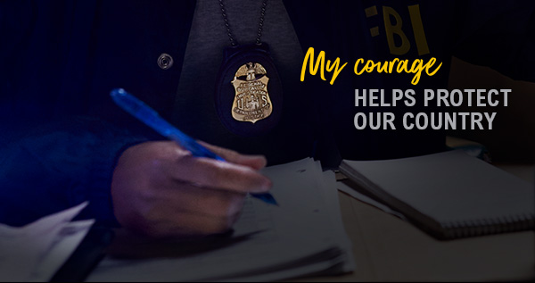 Image of FBI Agent with badge