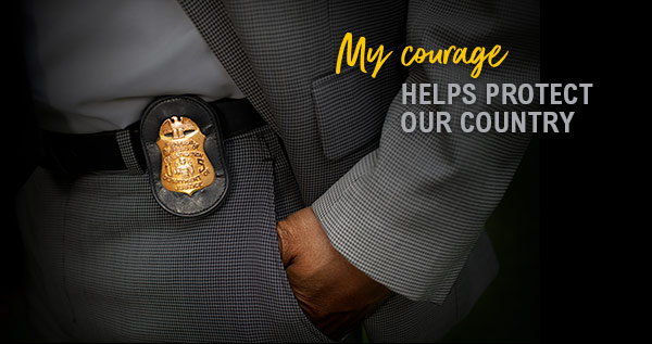 Image of FBI Agent with badge
