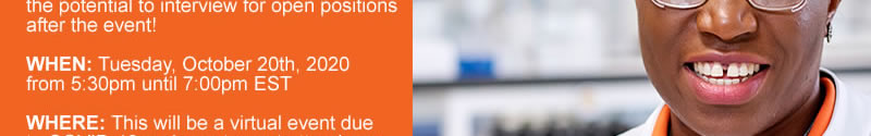 GlaxoSmithKline Virtual Recruitment Event - Oct. 20, 2020