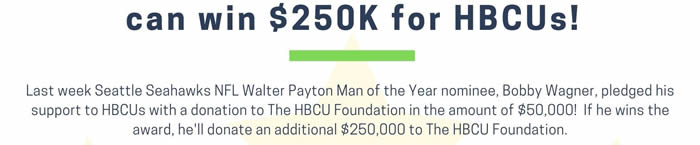Win Money For HBCUs - Vote Bobby Wagner