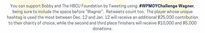 Win Money For HBCUs - Vote Bobby Wagner