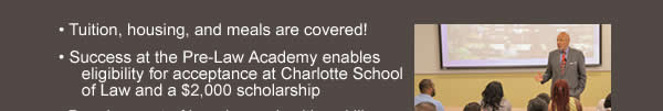 Charlotte School of Law Pre-Law Academy