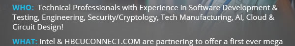 Intel Professional Networking & Recruitment Event Coming to North Carolina – Register Today