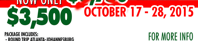 Trip To Africa: The Mandela Legacy Tour - Save up to $1000