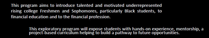 JPMorgan Chase - Advancing Black Pathways Program