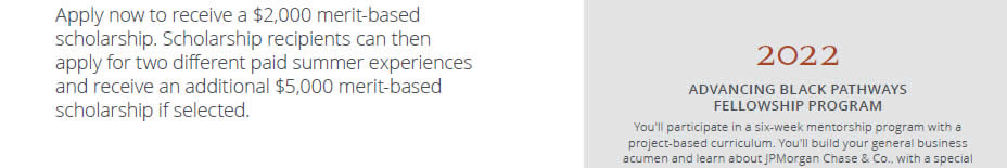 Calling All College Sophomores - Scholarship Program with JPMorgan Chase