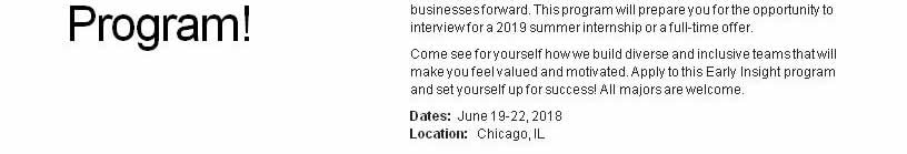 JPMorgan Chase 2018 Sophomore Development Program