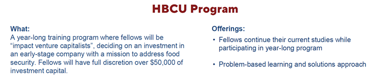 Fellowship Opportinity for HBCU Students From The Kichner Fellowship