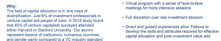 Fellowship Opportinity for HBCU Students From The Kichner Fellowship