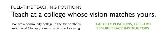 Jobs at the College of Lake County