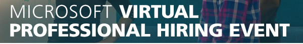 Microsoft Virtual Professional Hiring Event