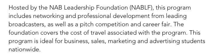 NAB Media Sales Academy (MSA) Program - Apply Now.