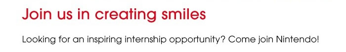Summer Internship Opportunities with Nintendo