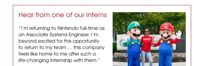 Summer Internship Opportunities with Nintendo