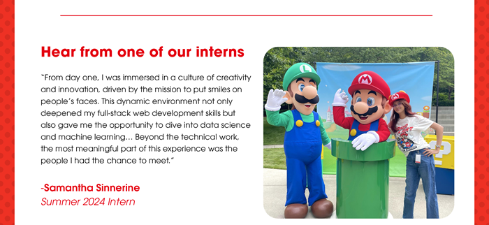 Summer Internship Opportunities with Nintendo