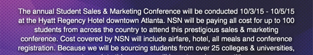 National Sales Network 2015 Student Conference