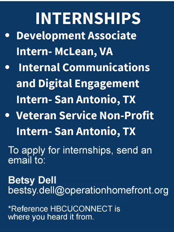 Apply to Internship Positions with Operation Homefront