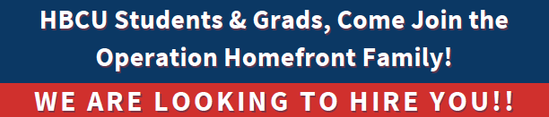 Internship and Job Opportunities with Operation Homefront