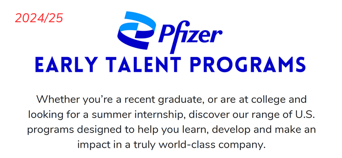 Early Talent Careers at Pfizer