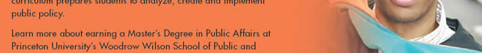 Earn a Master's Degree in Public Affairs at Princeton University