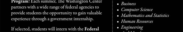 Competitive Government Internship Opportunities