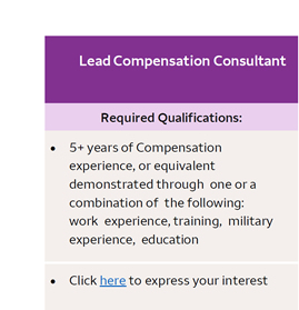 Lead Compensation Consultant