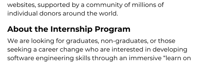 2024 Software Engineer Internship Program