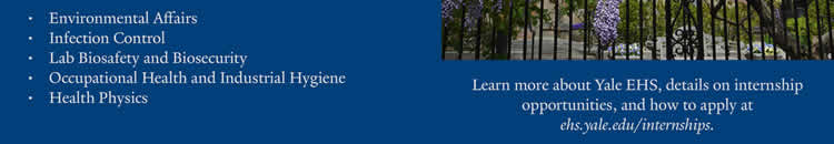Yale EHS Student Internship Opportunities