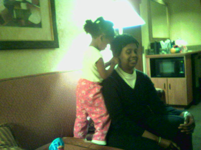 My daughter and my mom!