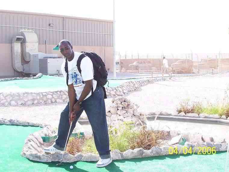 playing golf in kuwait