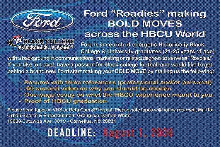 Recent HBCU Graduate Opportunity Knocks!!!!