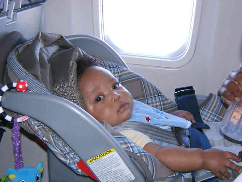 Christians 1st plane ride