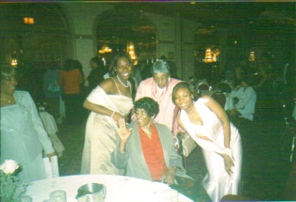 Granny, me, sis, and Mae