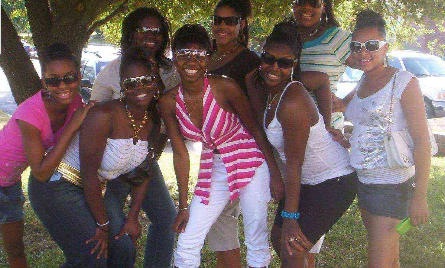 me and some friends and fam