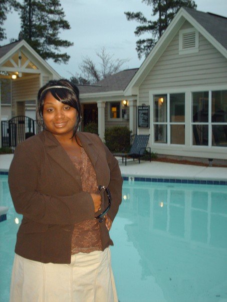 Me at the pool after hours