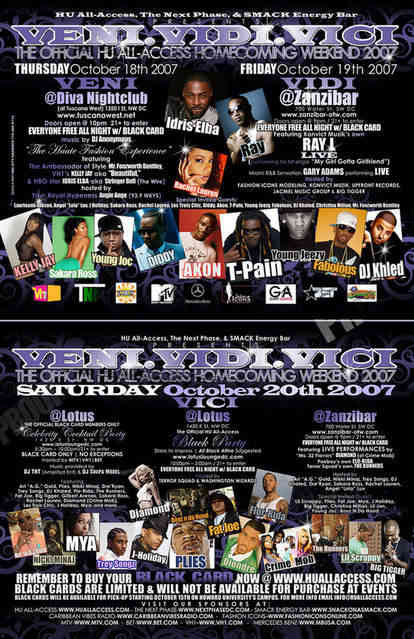 HOWARD HOMECOMING ::: HOTTEST PARTIES in DC