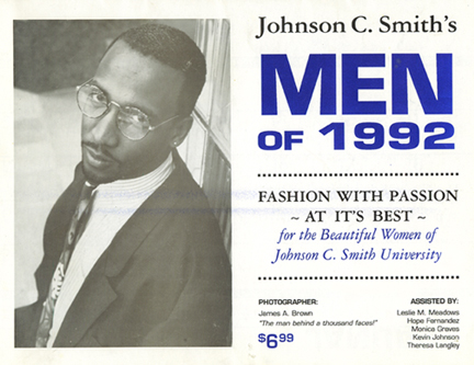 1992 JOHNSON C SMITH UNIVERSITY CALENDAR - MEN OF JCSU - COVER