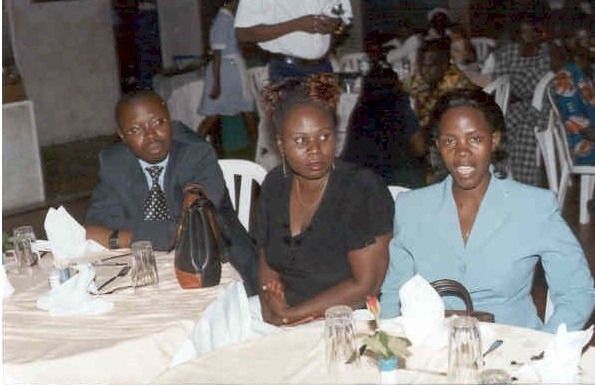 me and my workmates at a retreat