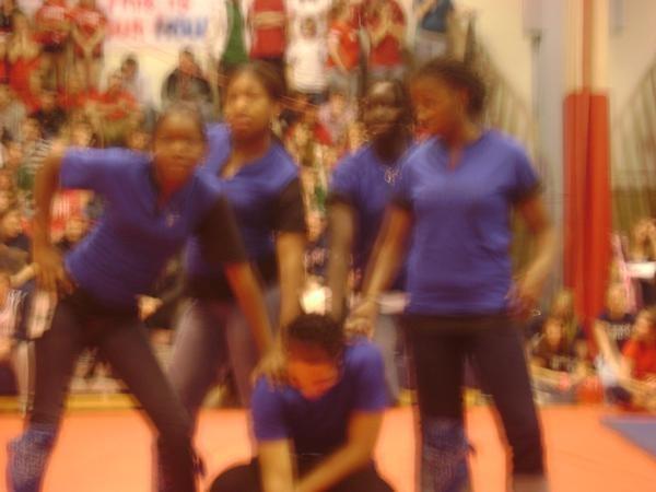 Some of the dance team members