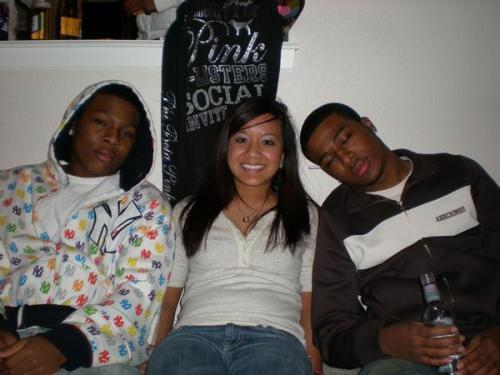 me my lil brother n my ex