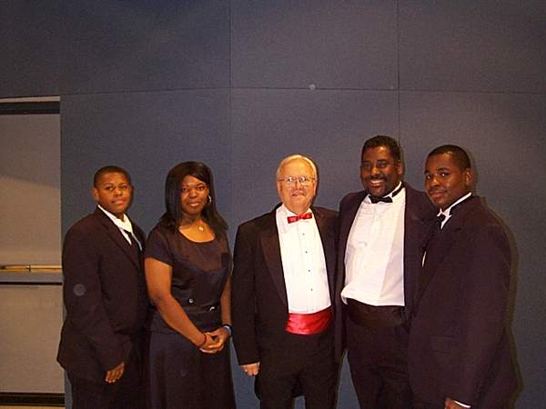 Me and students performing in the Mesquite Symphony