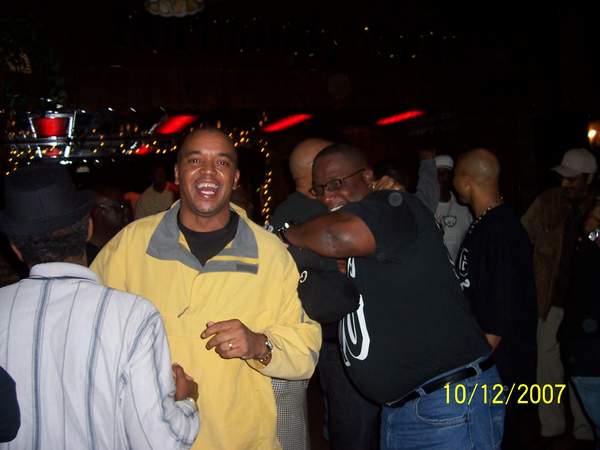 Lester & Karl fellowshipping and greeting the brothers