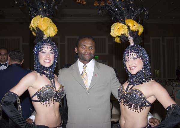 Steven with the Las Vegas Girls